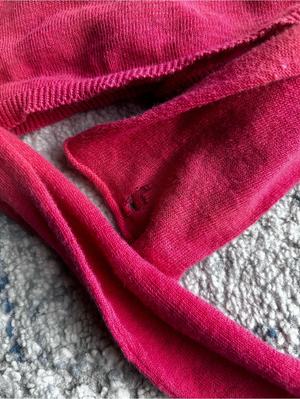 Y2K JJ Basics Hot Pink Shrug with Tie - Picture 6 of 6